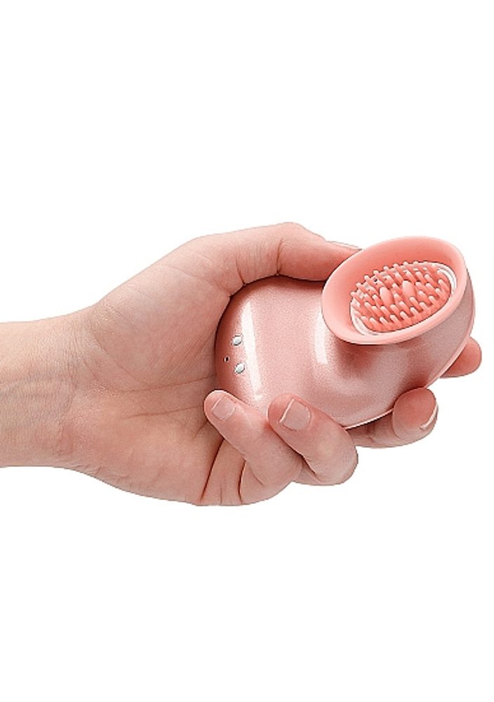 Shots Innovation Twitch Hands-Free Suction & Vibration Toy RoseGold