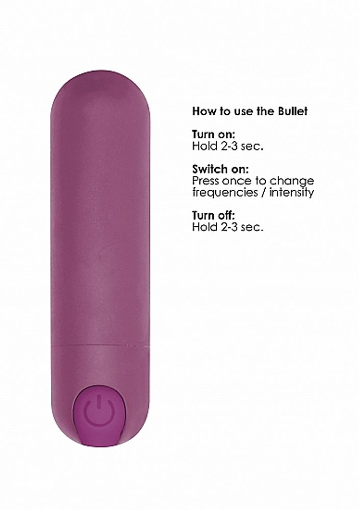 Shots Be Good Tonight 10 Speed Rechargeable Bullet Purple