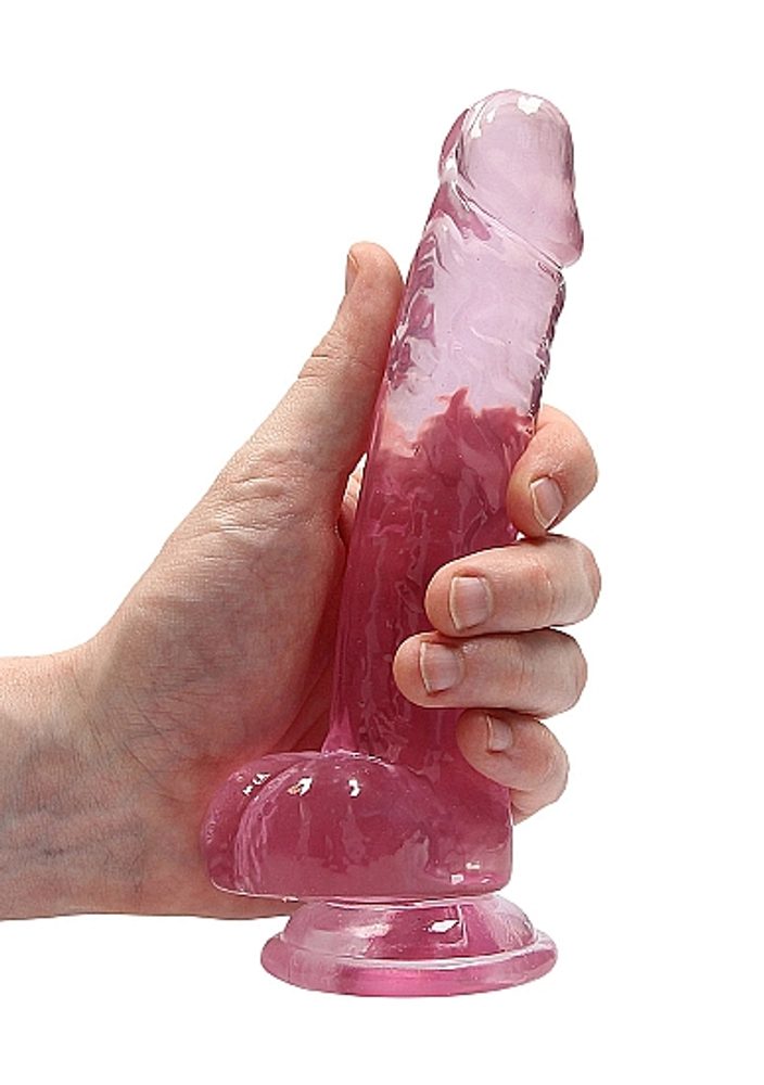 RealRock Realistic Dildo with Balls 17 cm Pink