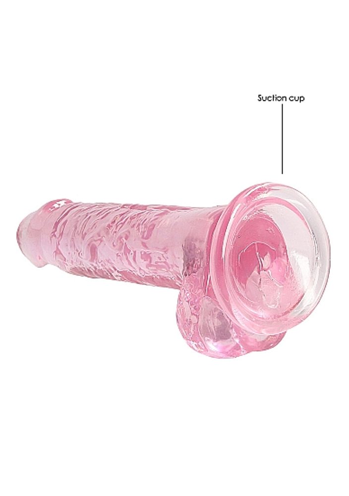 RealRock Realistic Dildo with Balls 17 cm Pink