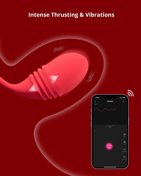 Lovense Vulse App-Controlled Thrusting Egg Vibrator