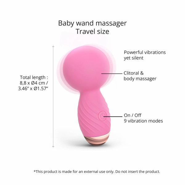 Love to Love Itsy Bitsy Mini Wand Vibrator Pink