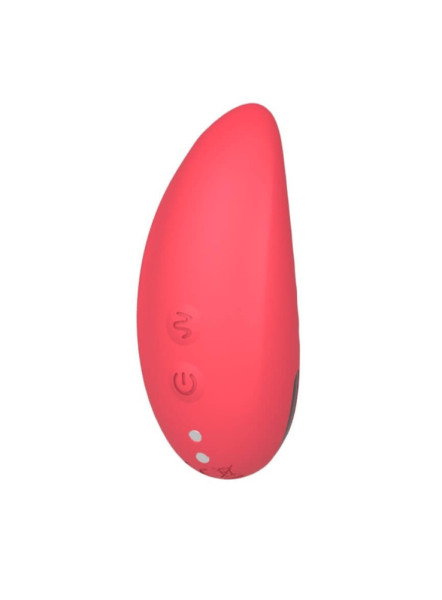 Vibeconnect - Vodotěsný stimulátor klitorisu na baterie (červený)