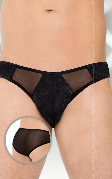 Pánská tanga 4466 black - SOFTLINE COLLECTION černá M/L