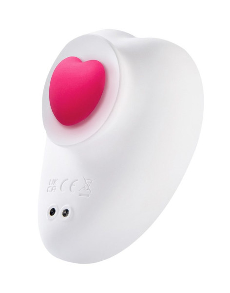 Sauce Sweeeheart Clitoral Vibrator White & Pink